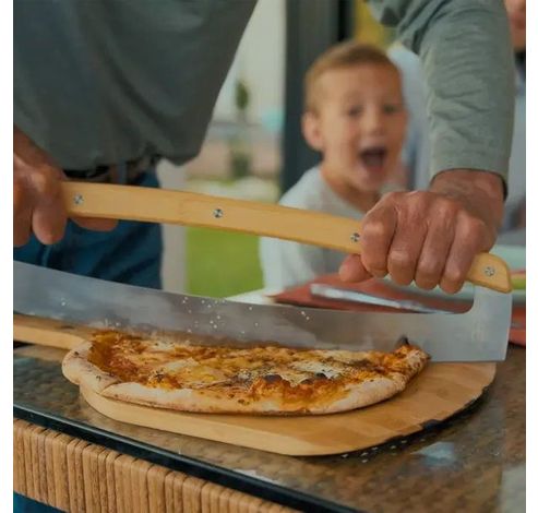 Pizza snijblad uit roestvrijstaal en bamboo  Solo Stove