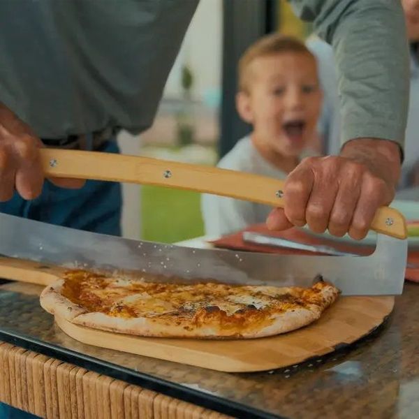 Solo Stove Pizza snijblad uit roestvrijstaal en bamboo