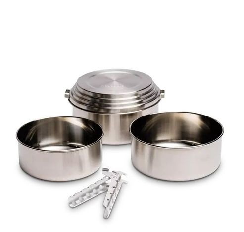 Set van 3 kookpotten uit rvs  Solo Stove