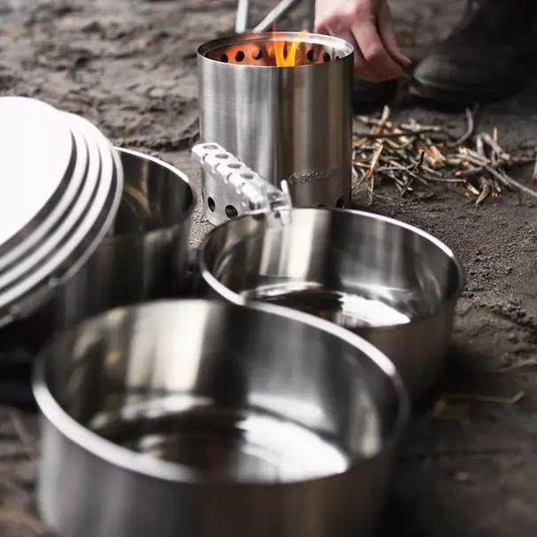 Solo Stove Set van 3 kookpotten uit rvs