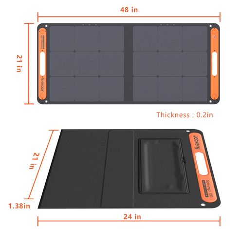 SolarSaga 100W monokristallijn zonnepaneel  Jackery