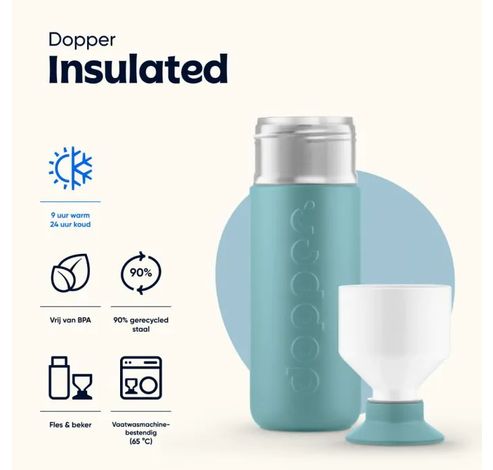 Insulated Isoleerfles 580ml Bottlenose Blue  Dopper