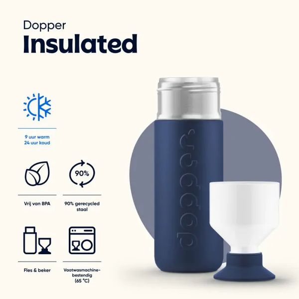 Dopper Insulated Isoleerfles 580ml Breaker Blue