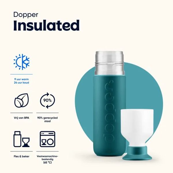 Dopper Insulated Isoleerfles 350ml Green Lagoon