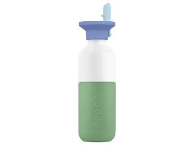 Dopper Steel Drinkfles 350ml Fresh Green - Flip Straw