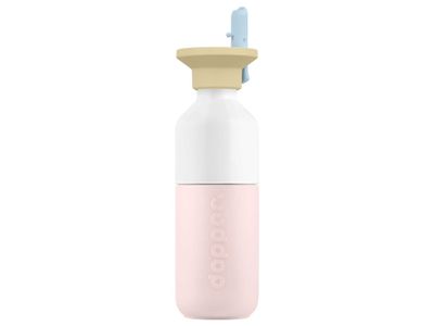 Dopper Steel Drinkfles 350ml Soft Pink - Flip Straw