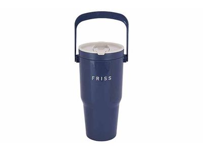Friss Drinkbeker Pp 0,8l Blauw Dubbelwandig - Met Handvat