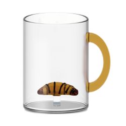 WD Lifestyle Mug en verre borosilicate en boite cadeau. Cont.:420 ml. Sujet : Croissant 