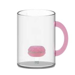 Mok van borosilicaatglas 420ml Macaron 