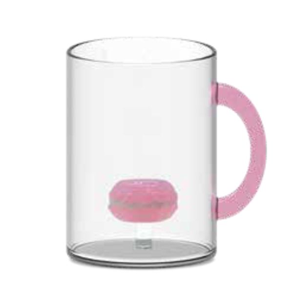 Mok van borosilicaatglas 420ml Macaron 