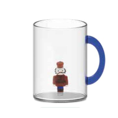 Mug en verre borosilicate en boite cadeau. Cont.:420 ml. Sujet : Casse-noisette  WD Lifestyle