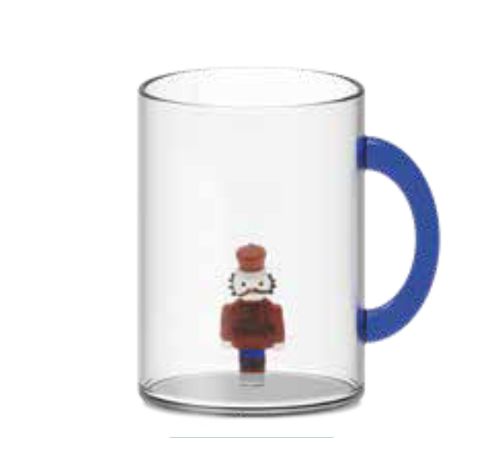 Mug en verre borosilicate en boite cadeau. Cont.:420 ml. Sujet : Casse-noisette  WD Lifestyle