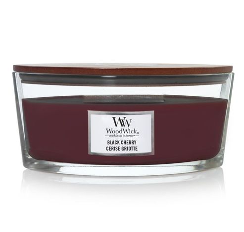 Geurkaars Ellipse Black Cherry  Woodwick