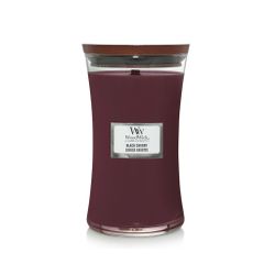 Woodwick Geurkaars Large Black Cherry