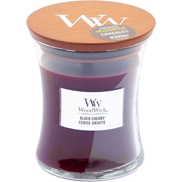 Woodwick Geurkaars Medium Black Cherry