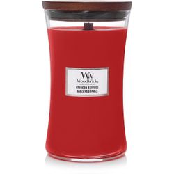 Woodwick Geurkaars Large Crimson Berries