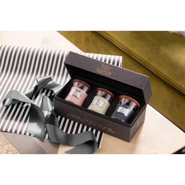 Woodwick Geurkaars Deluxe Gift Set 3 Mini Floral