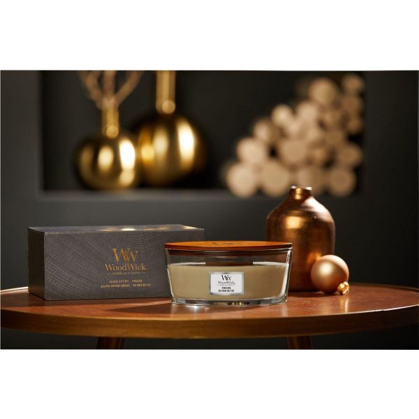 Woodwick Geurkaars Deluxe Gift Set Ellipse Fireside