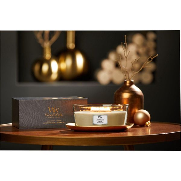 Woodwick Geurkaars Deluxe Gift Set Ellipse Fireside