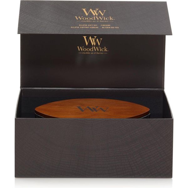 Woodwick Geurkaars Deluxe Gift Set Ellipse Fireside