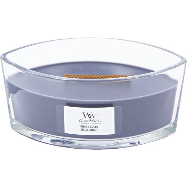 Woodwick Geurkaars Ellipse Indigo Suede