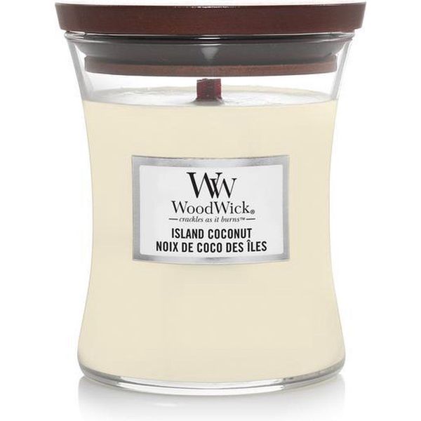 Woodwick Geurkaars Medium Island Coconut