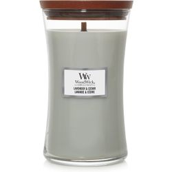 Woodwick Geurkaars Large Lavender & Cedar