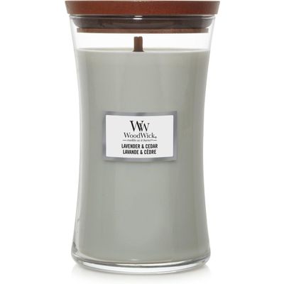 Geurkaars Large Lavender & Cedar  Woodwick