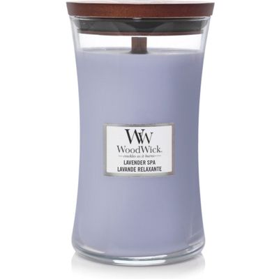 Geurkaars Large Lavender Spa  Woodwick