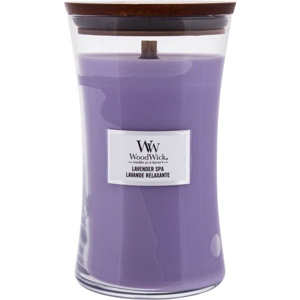 Woodwick Geurkaars Large Lavender Spa