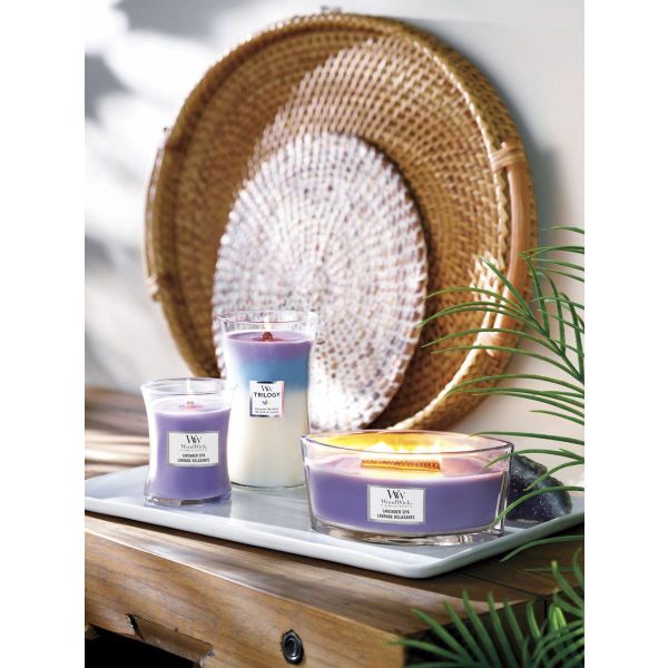 Woodwick Geurkaars Medium Lavender Spa