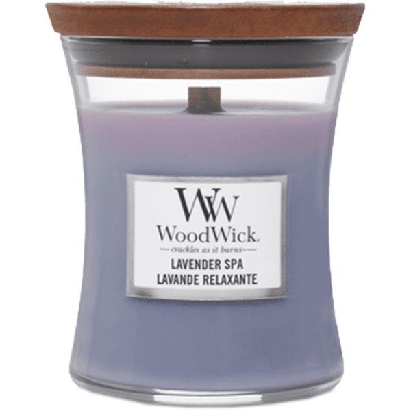 Woodwick Geurkaars Medium Lavender Spa