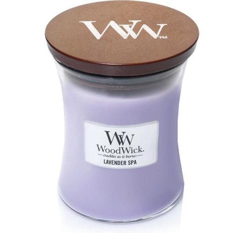 Geurkaars Medium Lavender Spa  Woodwick