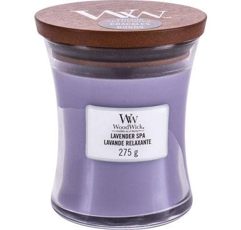 Geurkaars Medium Lavender Spa  Woodwick