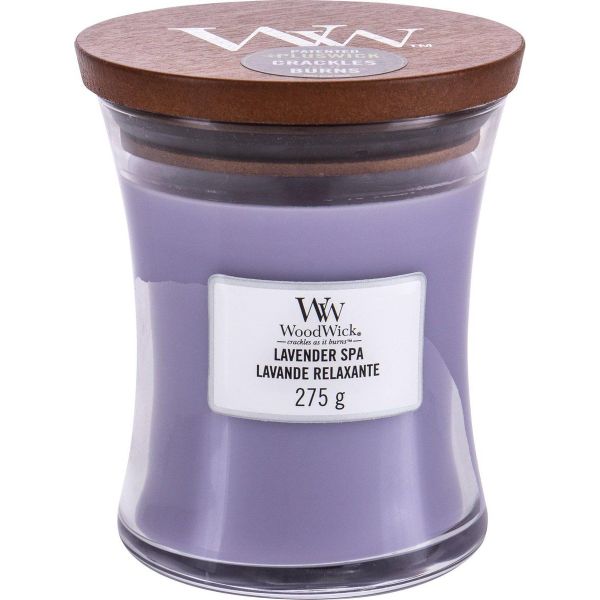 Woodwick Geurkaars Medium Lavender Spa