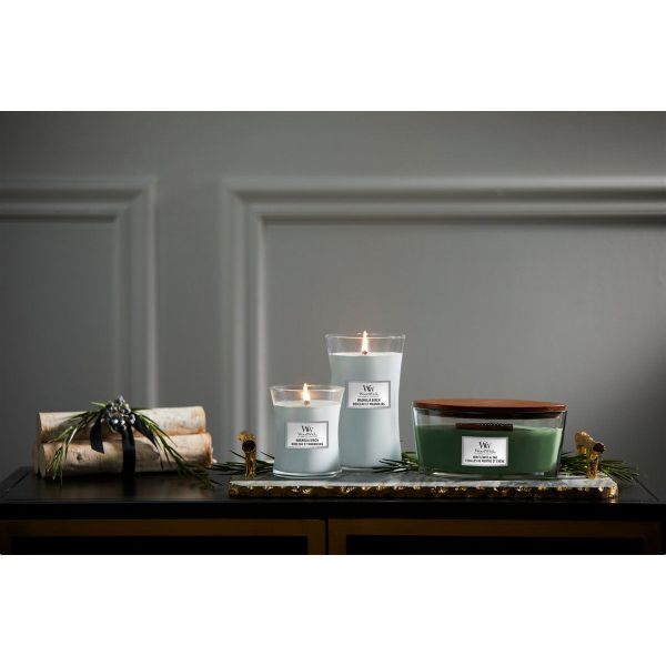 Woodwick Geurkaars medium Magnolia Birch