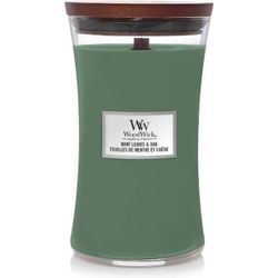 Woodwick Geurkaars Large Mint Leaves & Oak