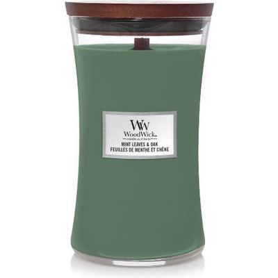 Geurkaars Large Mint Leaves & Oak  Woodwick