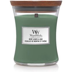 Woodwick Geurkaars Medium Mint Leaves & Oak 