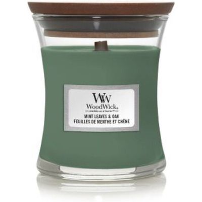 Geurkaars Mini Mint Leaves & Oak  Woodwick