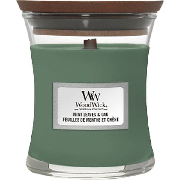 Woodwick Geurkaars Mini Mint Leaves & Oak