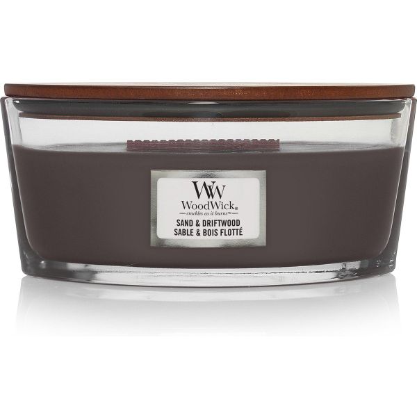 Woodwick Geurkaars Ellipse Sand & Driftwood