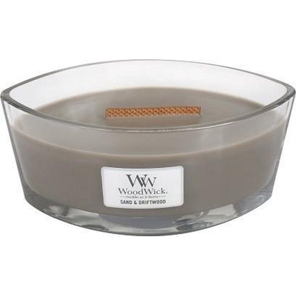 Woodwick Geurkaars Ellipse Sand & Driftwood