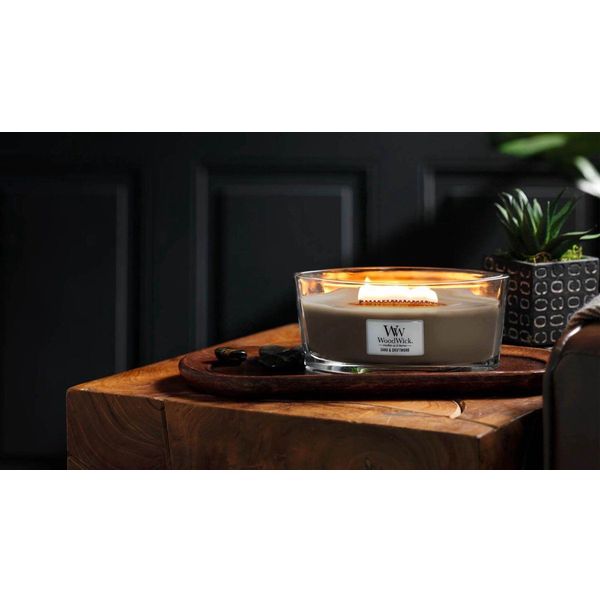 Woodwick Geurkaars Ellipse Sand & Driftwood