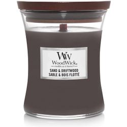 Woodwick Geurkaars Medium Sand & Driftwood