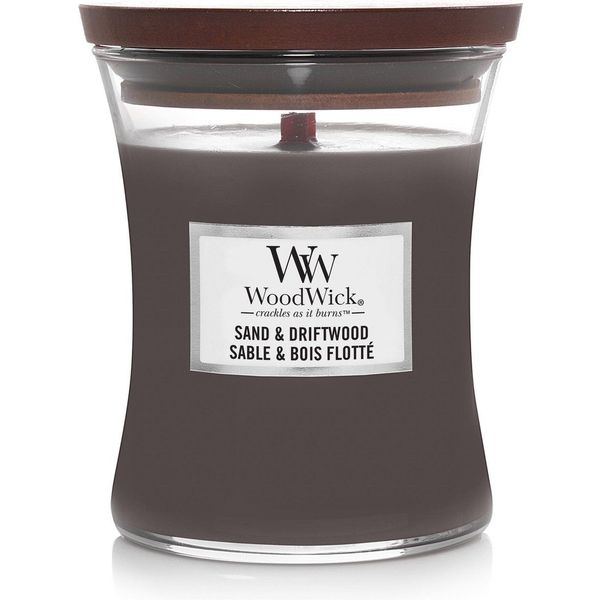 Woodwick Geurkaars Medium Sand & Driftwood