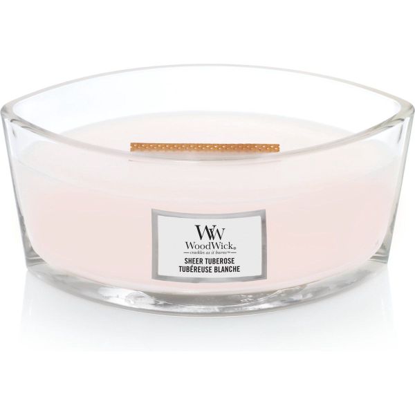 Woodwick Geurkaars Ellipse Sheer Tuberose