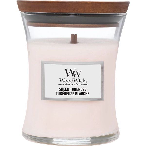 Woodwick Geurkaars Medium Sheer Tuberose