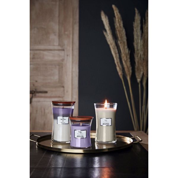 Woodwick Trilogy Geurkaars Ellipse Amethyst Sky