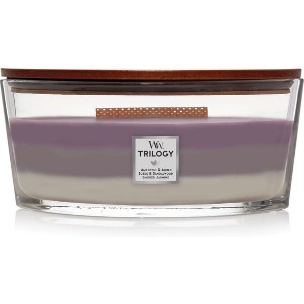 Woodwick Trilogy Geurkaars Ellipse Amethyst Sky